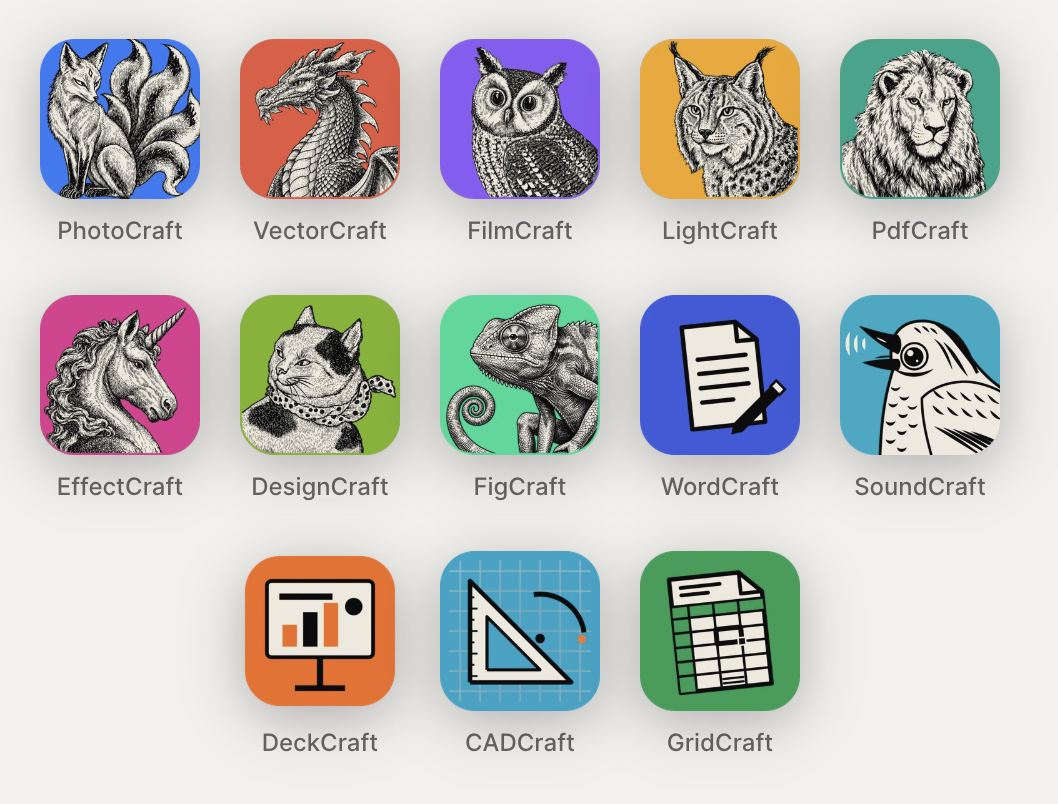 Artcraft: quelloffene Nachbauten der Adobe-Programme