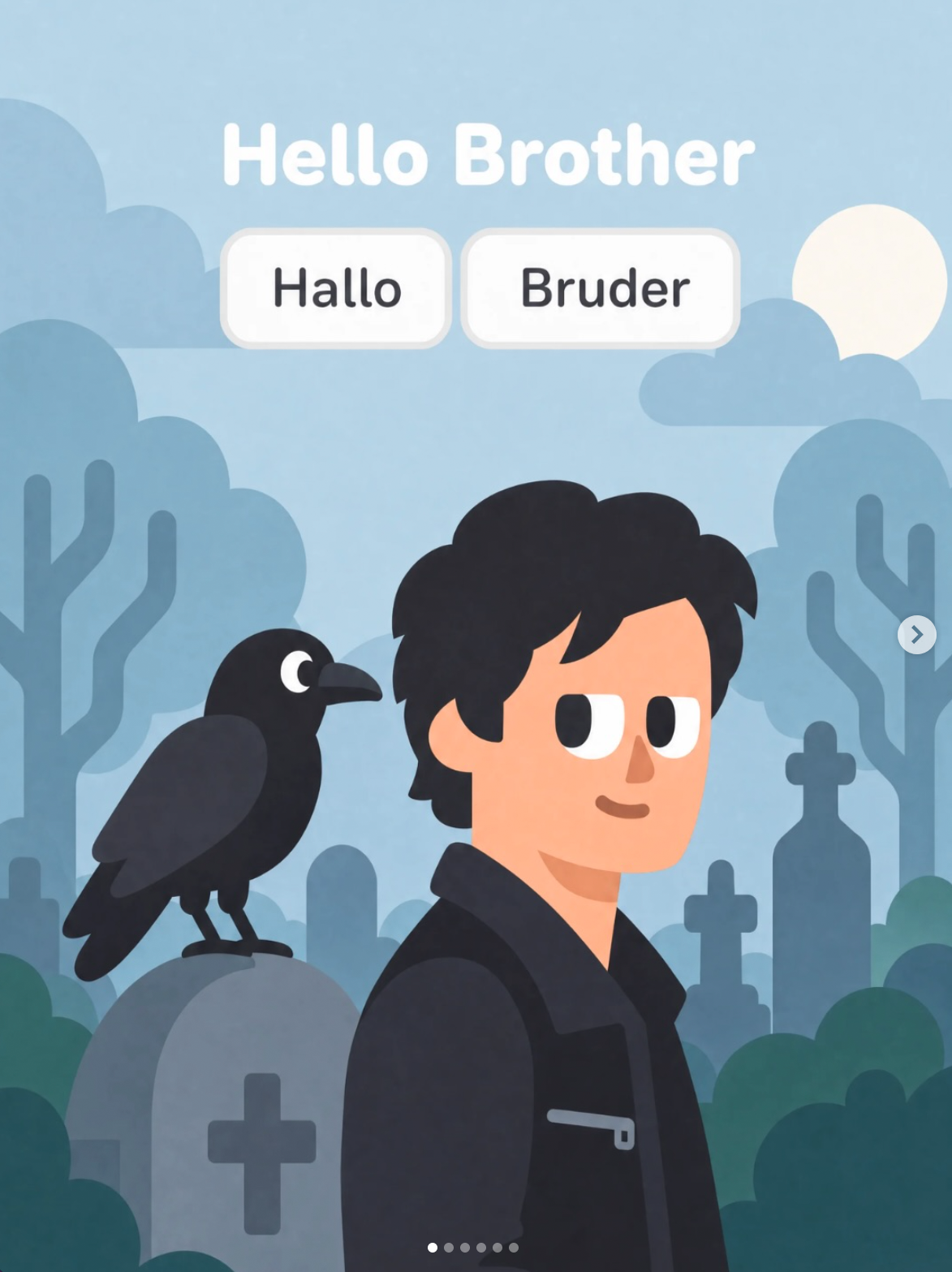 Duolingo-Carousel zu Vampire Diaries, Slide 1