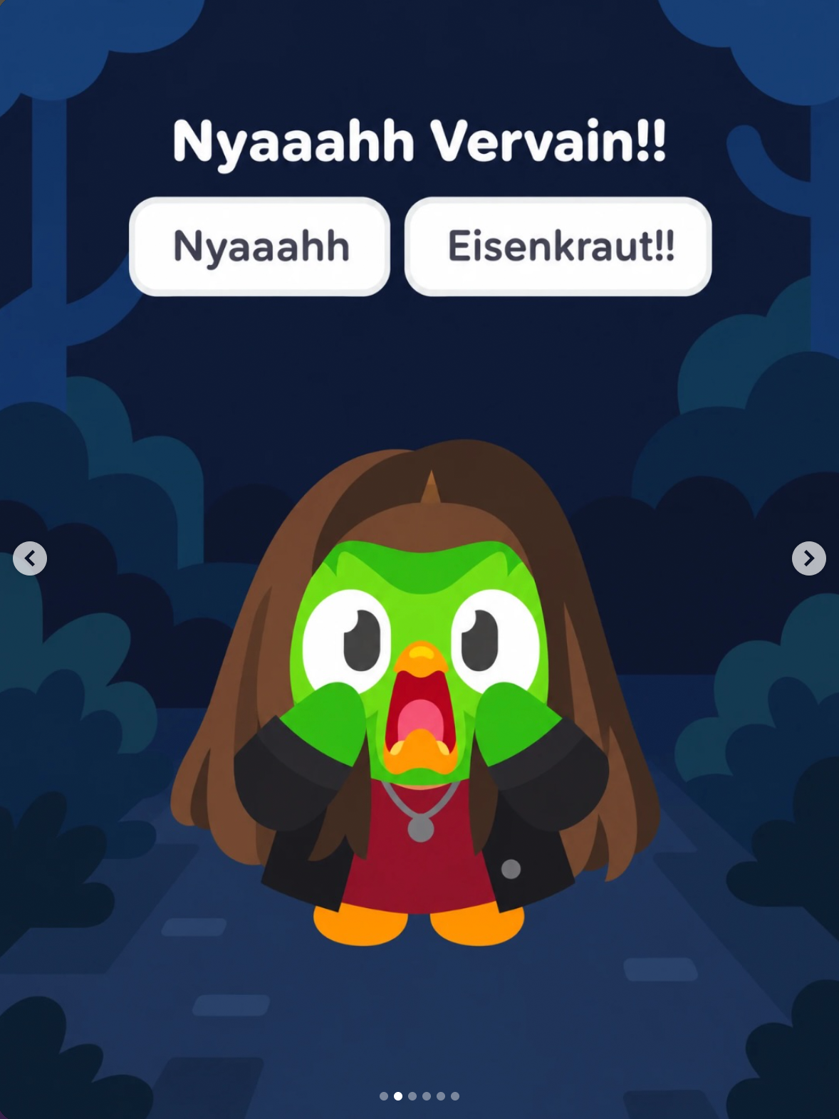 Duolingo-Carousel zu Vampire Diaries, Slide 2